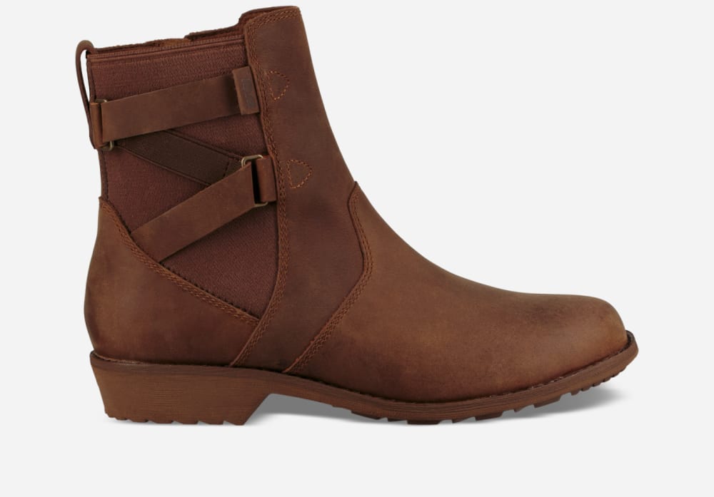 Teva Ellery Ankle Waterproof Støvler Dame Brune | Norge-1365