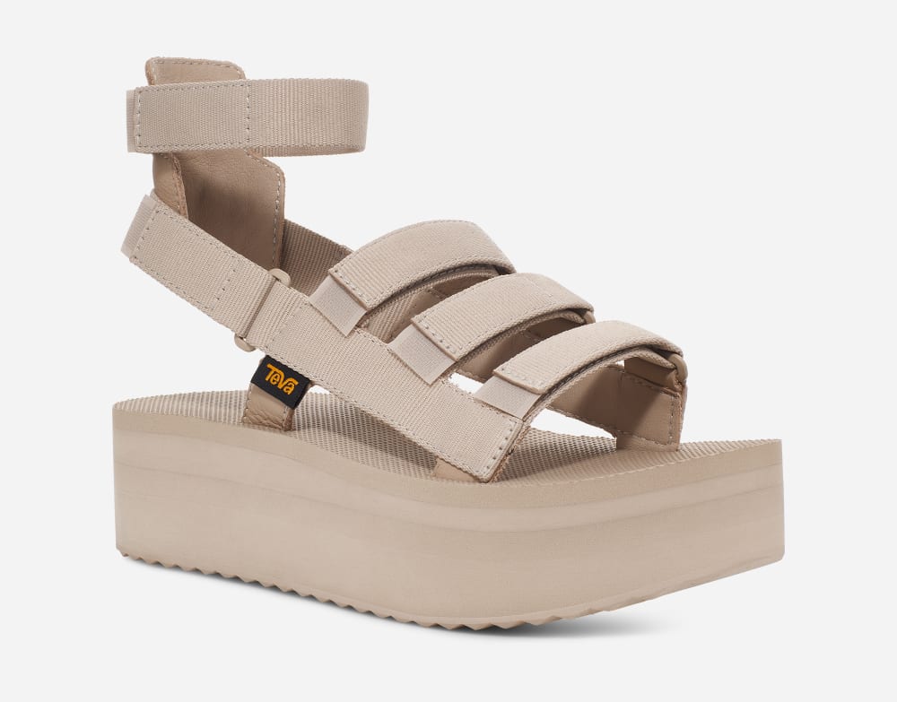 Teva Flatform Mevia Platåsandaler Dame Grå | Norge-7953