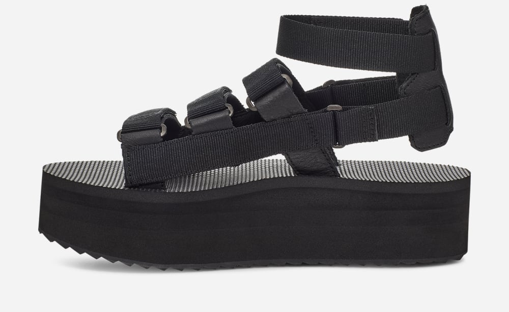 Teva Flatform Mevia Platåsandaler Dame Svarte | Norge-7314