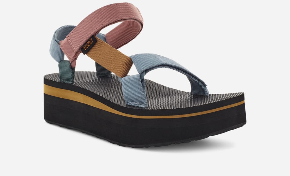 Teva Flatform Universal Platåsandaler Dame Lyse Multicolor | Norge-3049