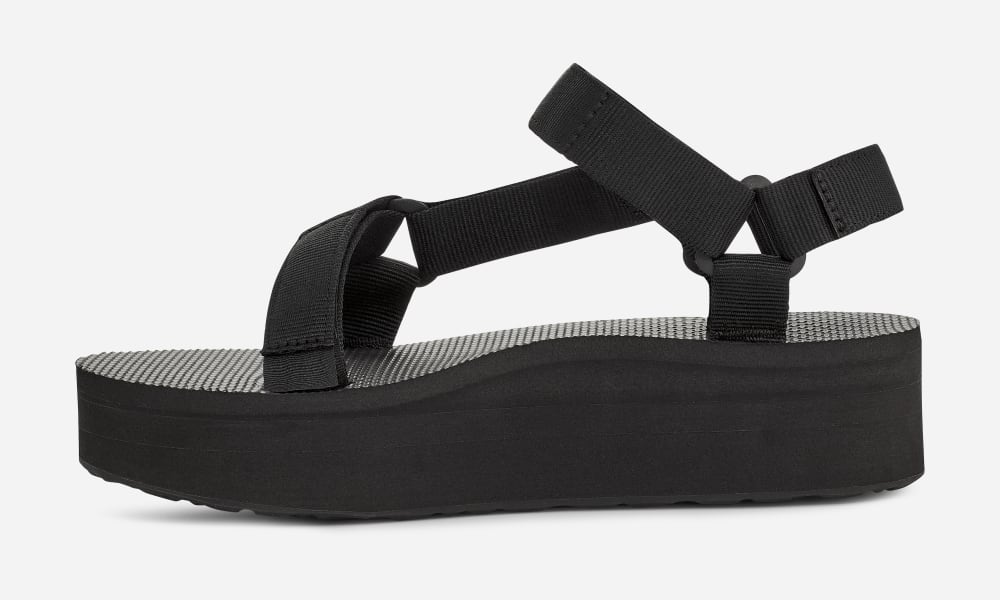 Teva Flatform Universal Platåsandaler Dame Svarte | Norge-6397