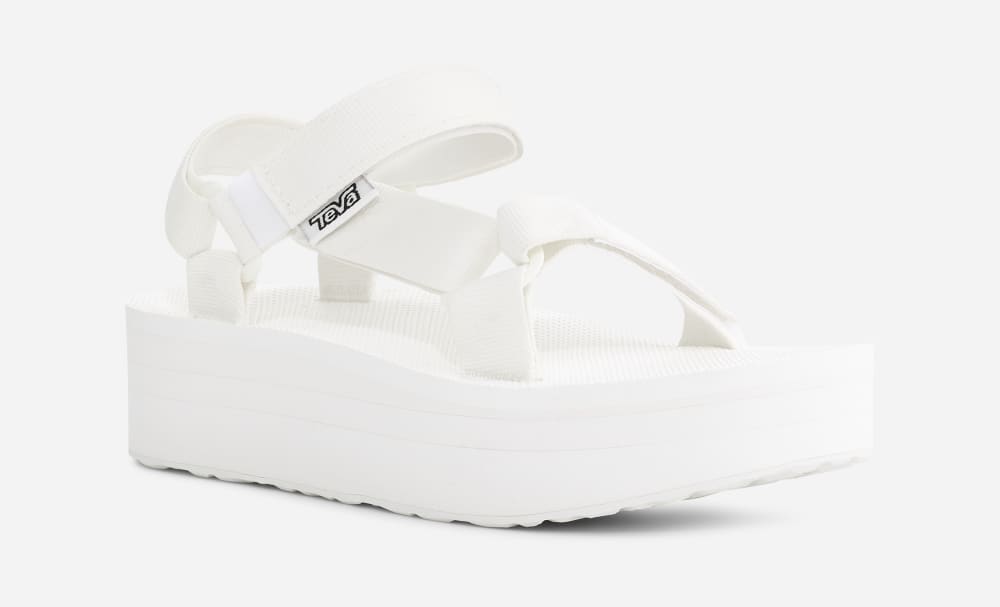 Teva Flatform Universal Platåsandaler Dame Lyse Hvite | Norge-8591