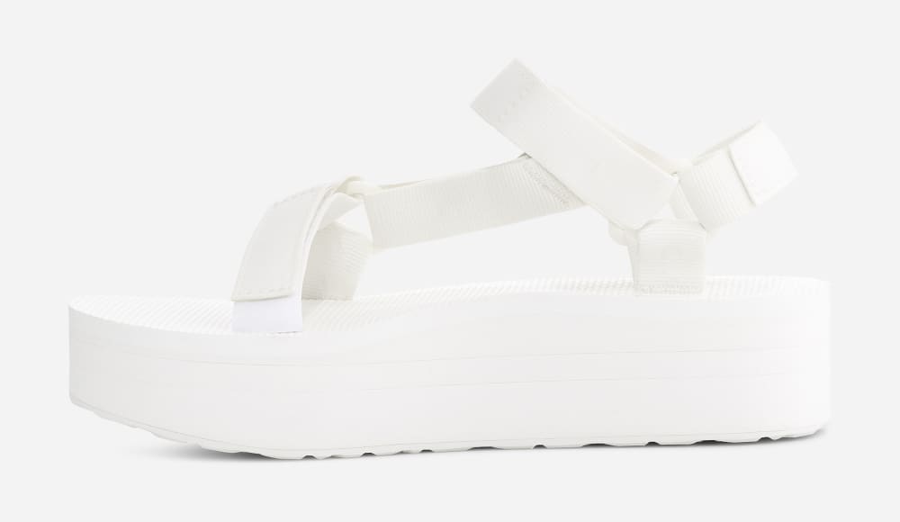 Teva Flatform Universal Platåsandaler Dame Lyse Hvite | Norge-8591