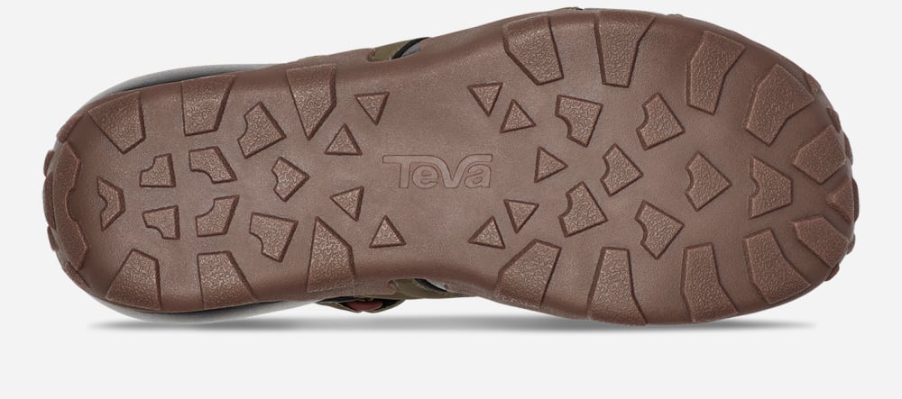 Teva Flintwood Tursandaler Herre Mørke Olivengrønne | Norge-5718