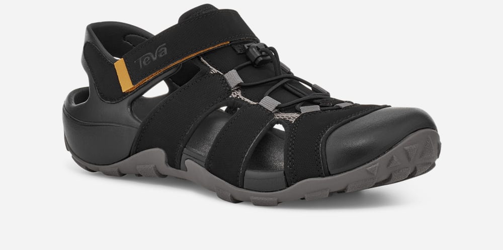 Teva Flintwood Tursandaler Herre Svarte | Norge-5209