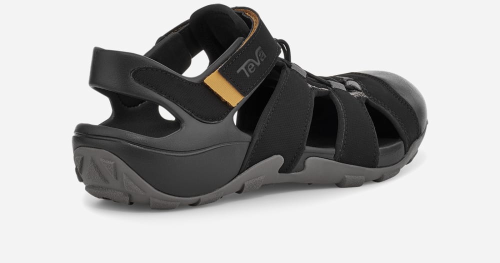 Teva Flintwood Tursandaler Herre Svarte | Norge-5209