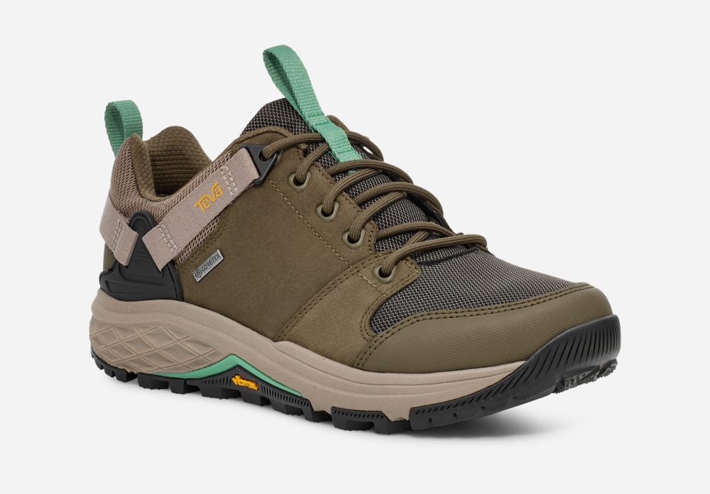 Teva Grandview GTX Low Fjellstøvler Dame Olivengrønne Brune | Norge-7132