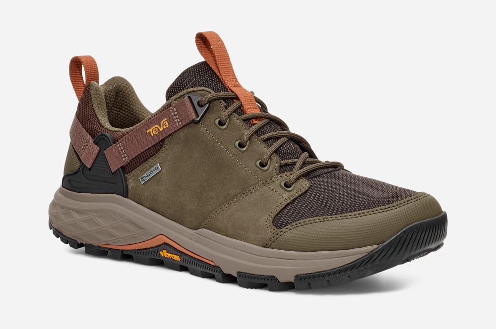 Teva Grandview GTX Low Fjellstøvler Herre Brune Mørke Olivengrønne | Norge-7194