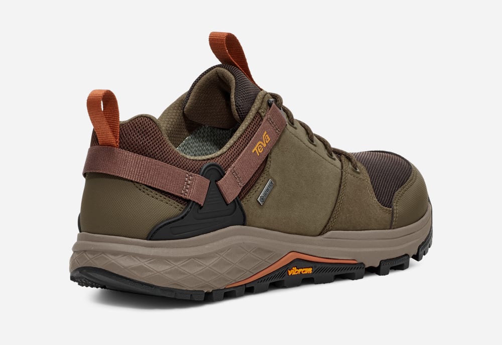 Teva Grandview GTX Low Fjellstøvler Herre Brune Mørke Olivengrønne | Norge-7194