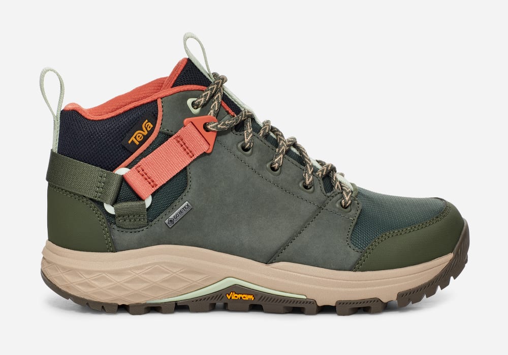 Teva Grandview Gore-Tex Fjellstøvler Dame Khaki | Norge-1738