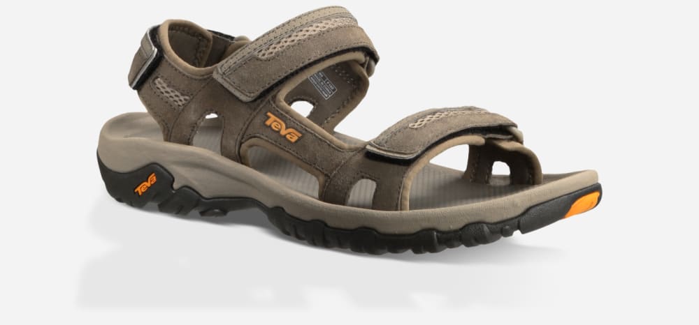 Teva Hudson Sandaler Herre Khaki | Norge-1489