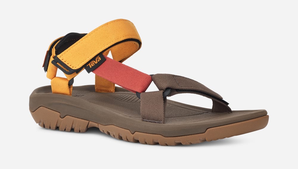 Teva Hurricane XLT2 Tursandaler Dame Gull Oransje Multicolor | Norge-0261