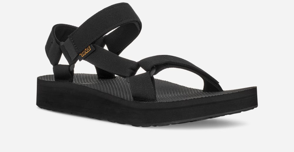 Teva Mid Universal Platåsandaler Herre Svarte | Norge-4162