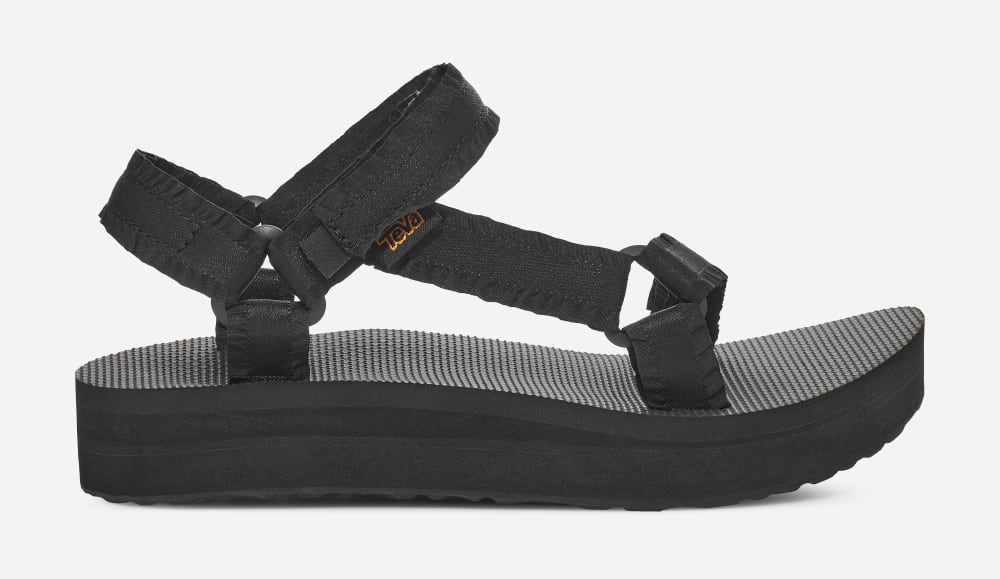 Teva Midform Universal Adorn Sandaler Dame Svarte | Norge-3809