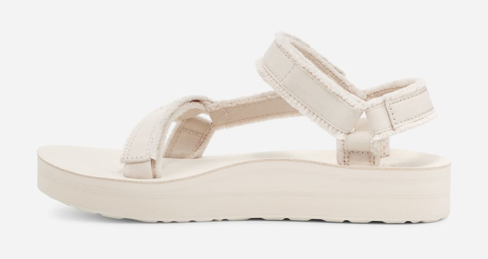 Teva Midform Universal Canvas Platåsandaler Dame Hvite | Norge-1056