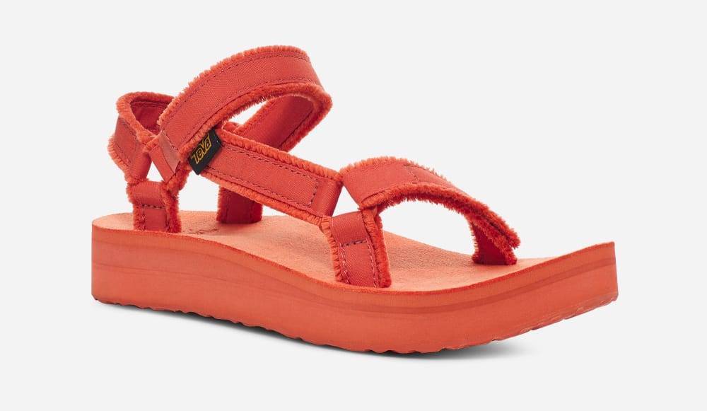 Teva Midform Universal Canvas Platåsandaler Herre Oransje | Norge-1527