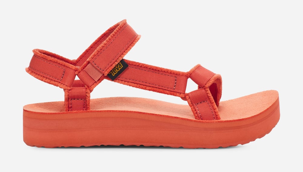 Teva Midform Universal Canvas Platåsandaler Herre Oransje | Norge-1527