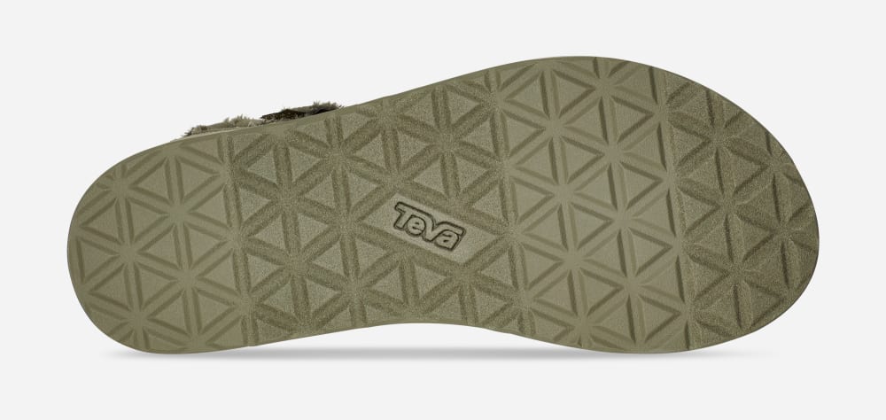 Teva Midform Universal Canvas Platåsandaler Herre Olivengrønne | Norge-3470