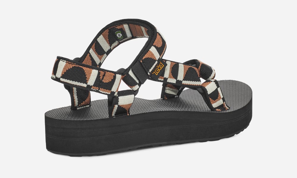 Teva Midform Universal Platåsandaler Dame Svarte | Norge-1036