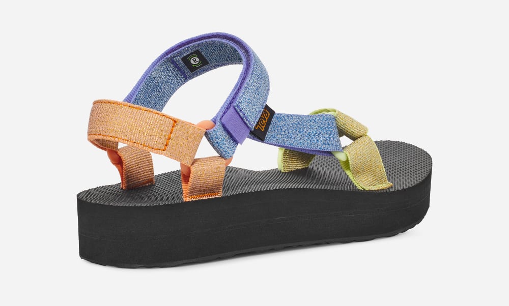 Teva Midform Universal Platåsandaler Dame Metal Multicolor | Norge-2953