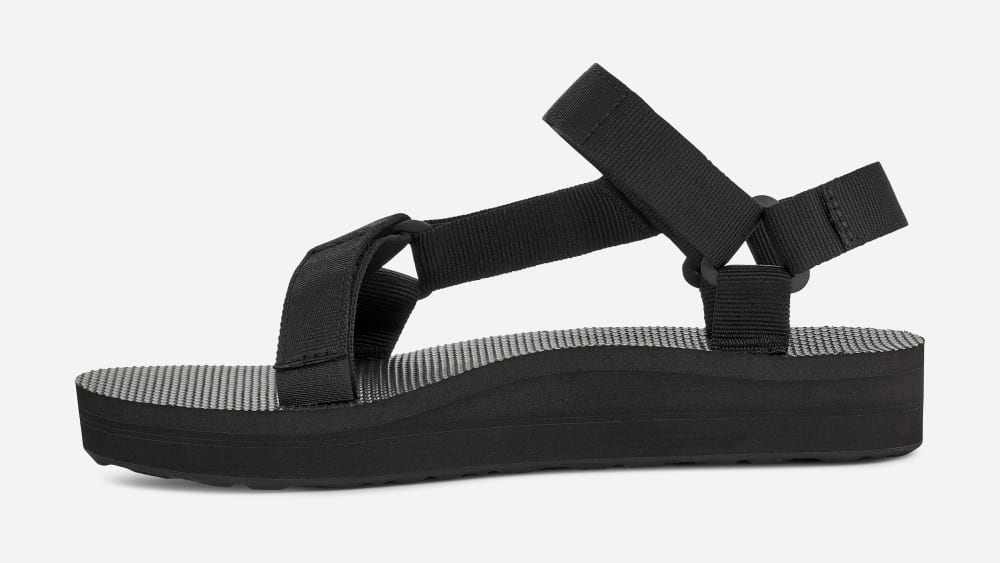 Teva Midform Universal Platåsandaler Dame Svarte | Norge-8071