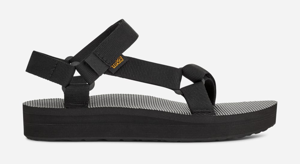 Teva Midform Universal Platåsandaler Dame Svarte | Norge-8071