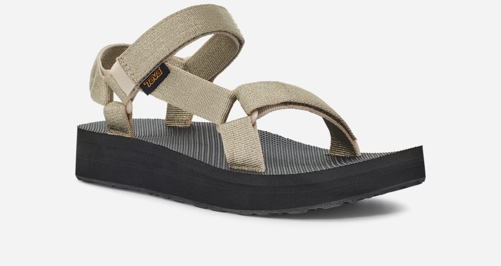 Teva Midform Universal Platåsandaler Dame Metal | Norge-8692