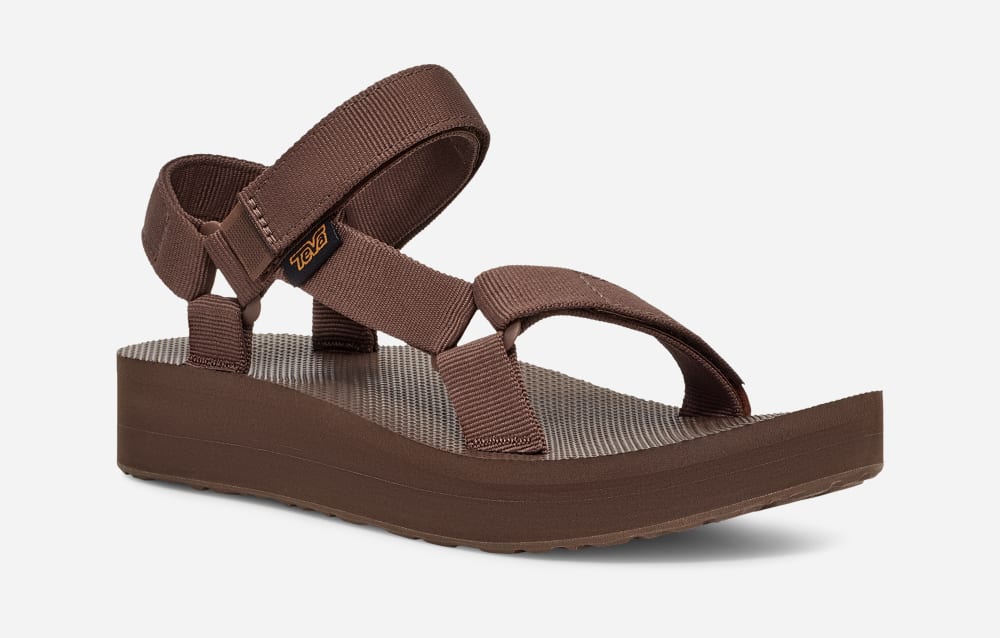 Teva Midform Universal Platåsandaler Dame Brune | Norge-9078