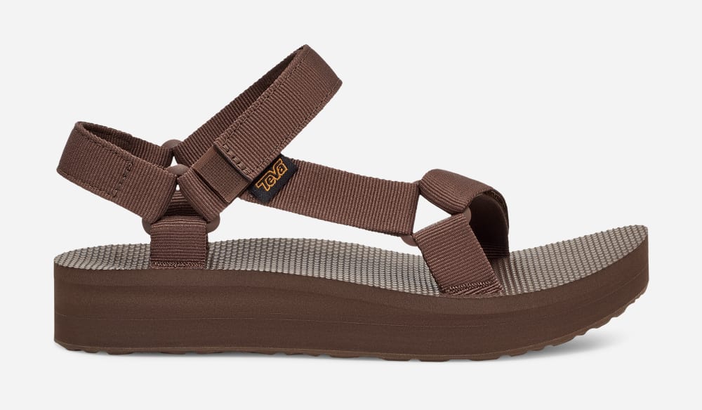 Teva Midform Universal Platåsandaler Dame Brune | Norge-9078