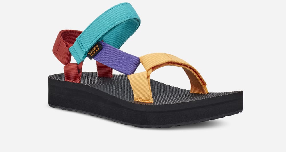 Teva Midform Universal Sandaler Dame Lyse Multicolor | Norge-2816