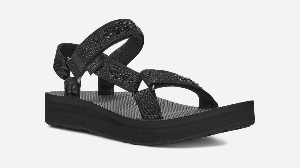 Teva Midform Universal Sandaler Dame Svarte | Norge-9143