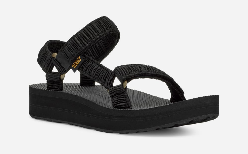 Teva Midform Universal Satinya Sandaler Dame Svarte | Norge-1879