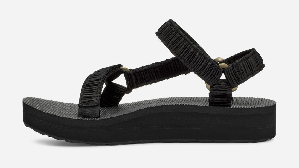 Teva Midform Universal Satinya Sandaler Dame Svarte | Norge-1879