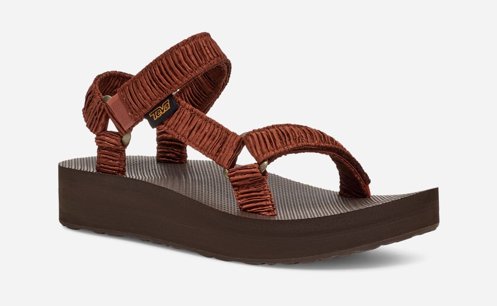 Teva Midform Universal Satinya Sandaler Dame Sjokolade | Norge-9567