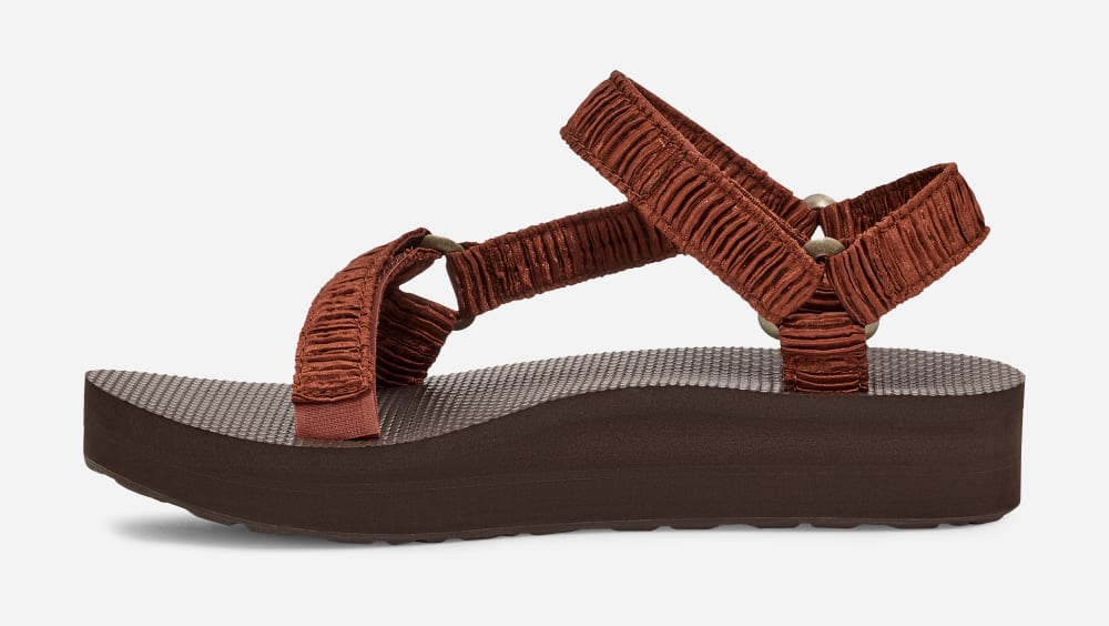 Teva Midform Universal Satinya Sandaler Dame Sjokolade | Norge-9567