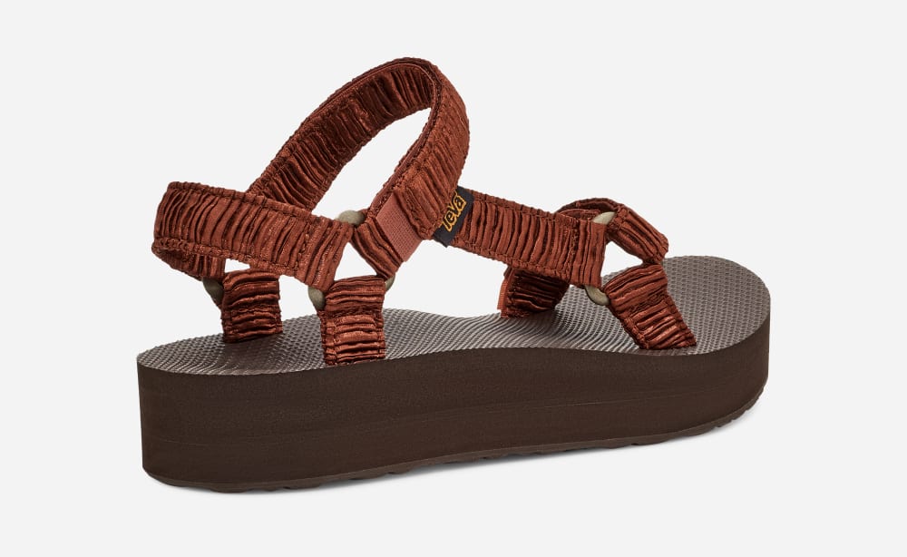 Teva Midform Universal Satinya Sandaler Dame Sjokolade | Norge-9567