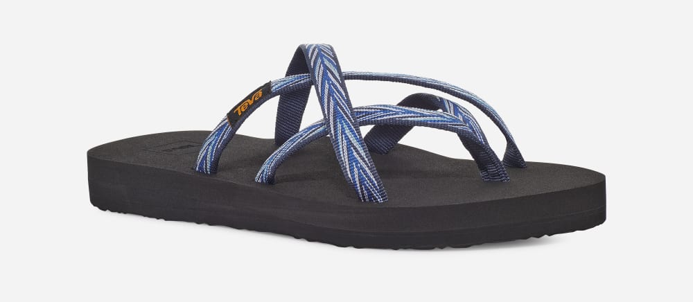 Teva Olowahu Flip Flops Dame Indigo | Norge-7892