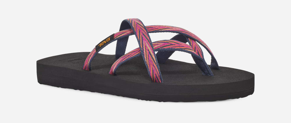 Teva Olowahu Flip Flops Dame Indigo Rosa Lilla | Norge-1034