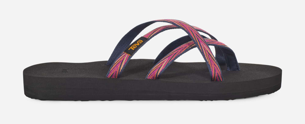 Teva Olowahu Flip Flops Dame Indigo Rosa Lilla | Norge-1034