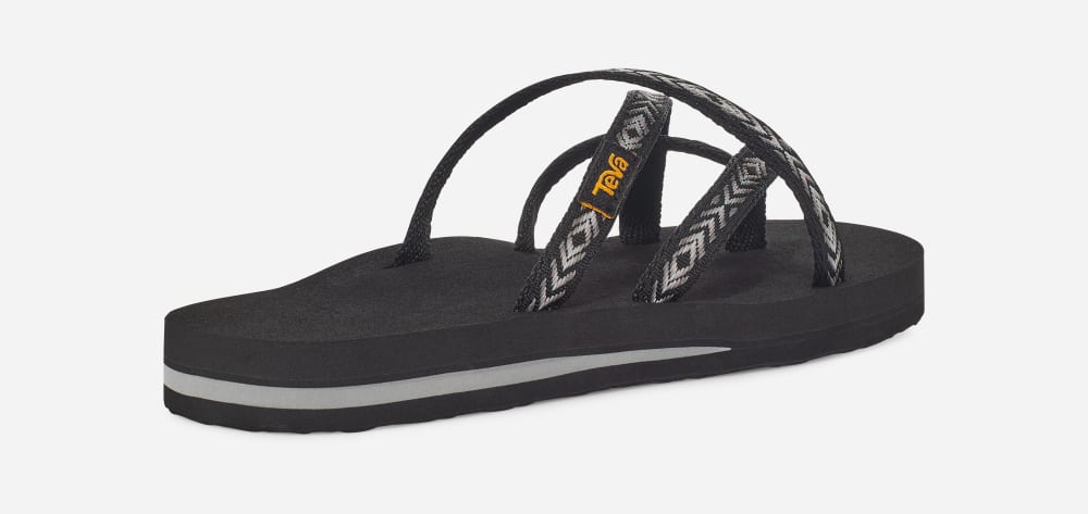 Teva Olowahu Flip Flops Dame Svarte | Norge-1243