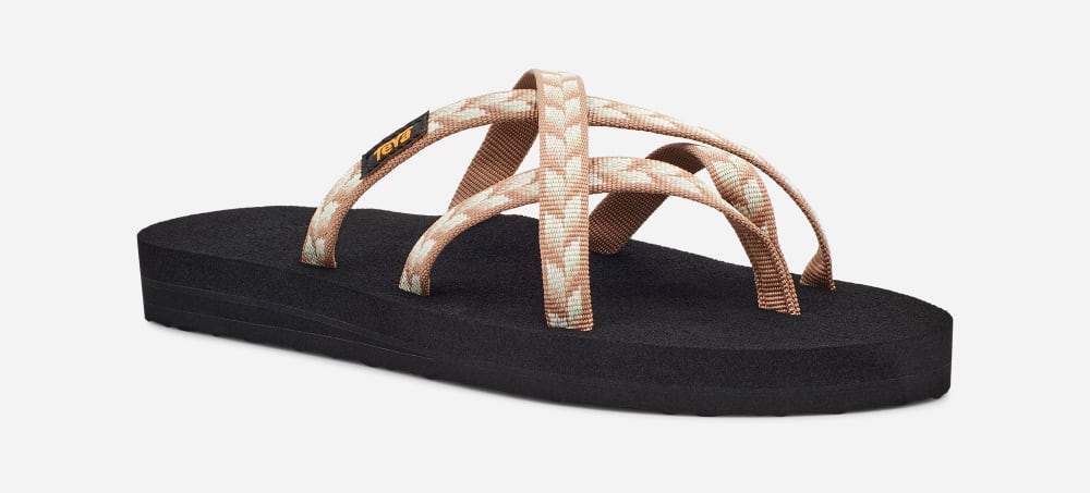 Teva Olowahu Flip Flops Dame Svarte | Norge-5608