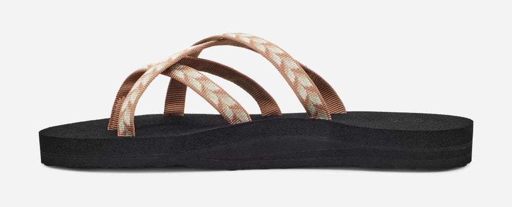 Teva Olowahu Flip Flops Dame Svarte | Norge-5608