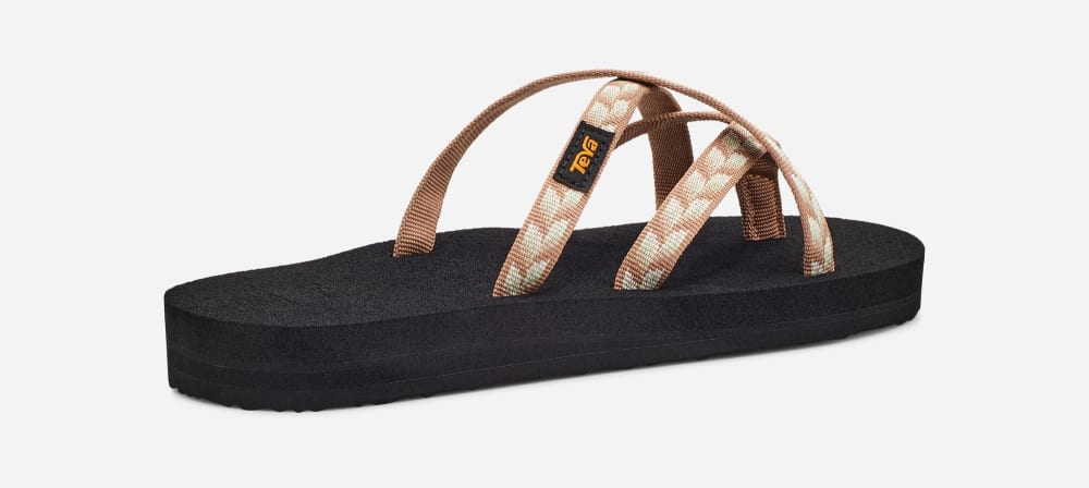 Teva Olowahu Flip Flops Dame Svarte | Norge-5608