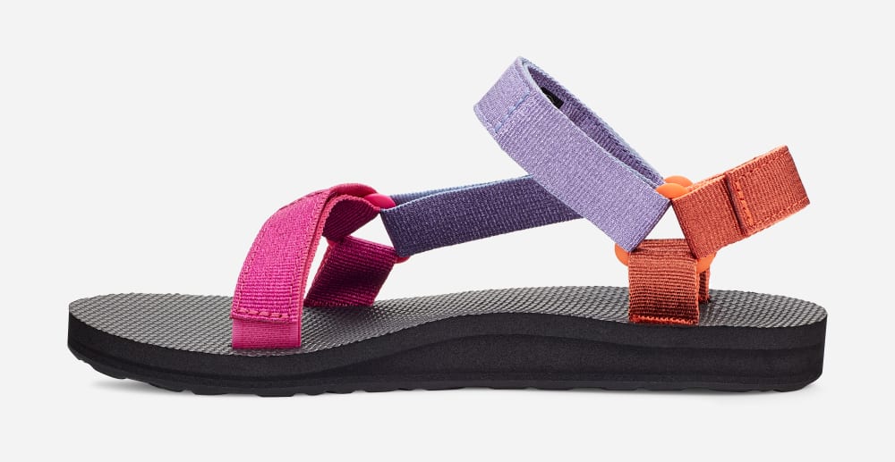 Teva Original Universal Sandaler Dame Metal Rosa Multicolor | Norge-0568