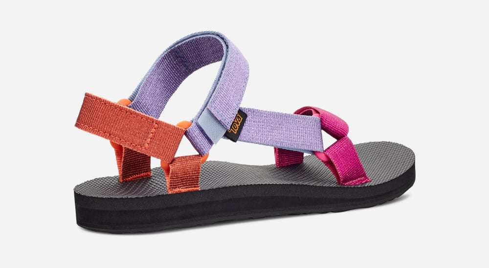 Teva Original Universal Sandaler Dame Metal Rosa Multicolor | Norge-0568