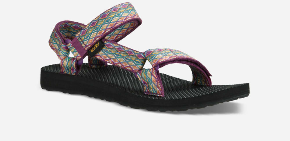 Teva Original Universal Sandaler Dame Mørke Lilla Multicolor | Norge-0724