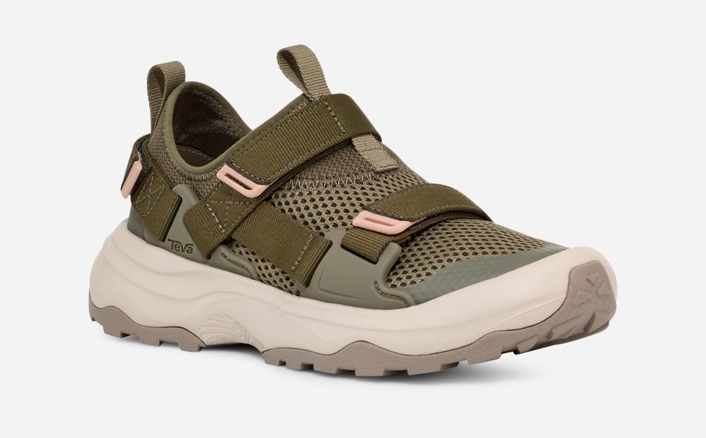 Teva Outflow Universal Joggesko Dame Olivengrønne | Norge-2457