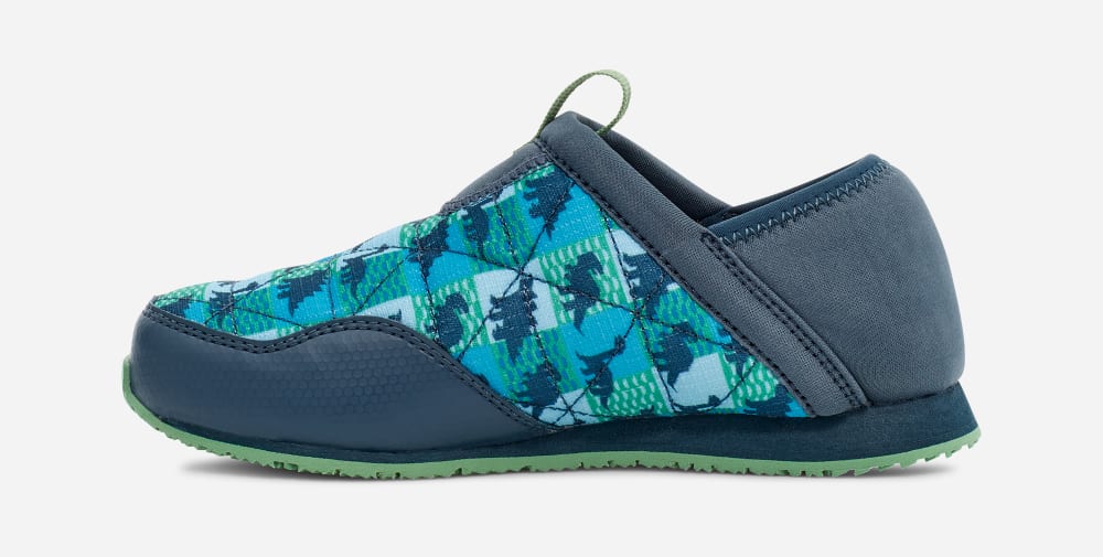 Teva ReEMBER DINOSTER INFANT Slip On Barn Blå | Norge-9625