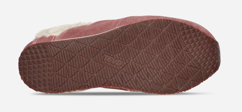 Teva ReEMBER PLUSHED Slip On Dame Burgunder | Norge-8625