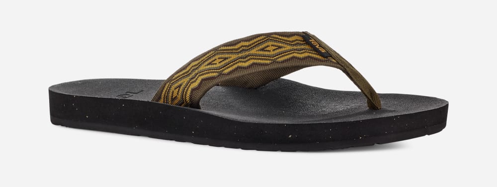 Teva Reflip Flip Flops Herre Mørke Olivengrønne | Norge-0139